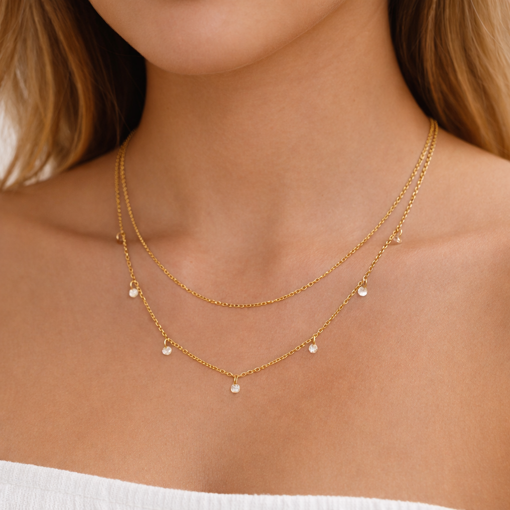 Glimmer Double Necklace