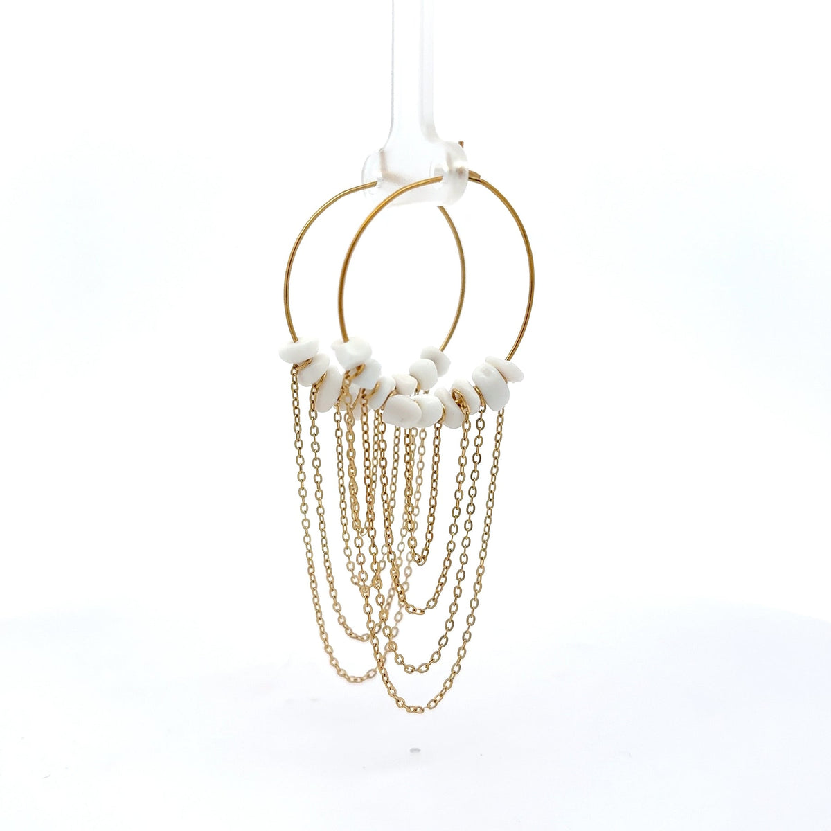 Stones & Fringe Earrings