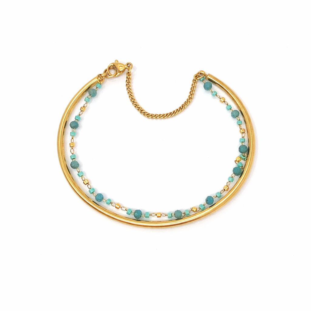 Beaded Bangle Bracelet