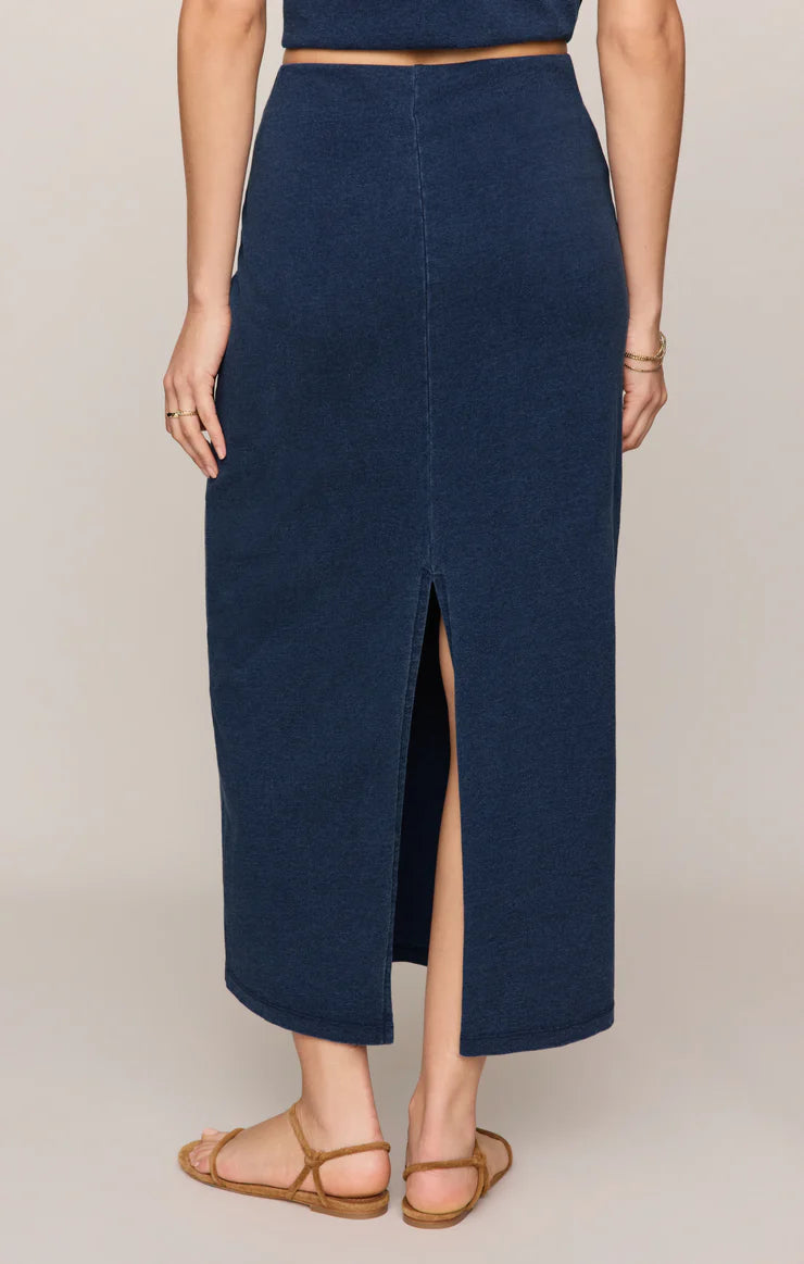 Gail Jersey Denim Midi