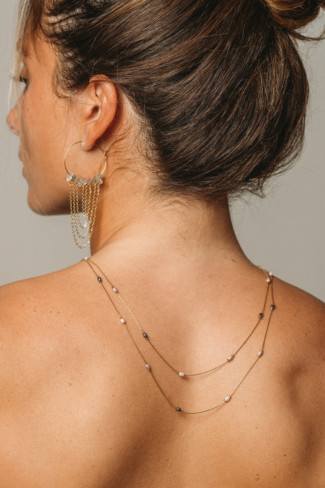 Stones & Fringe Earrings