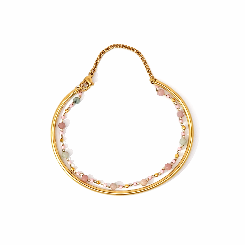 Beaded Bangle Bracelet
