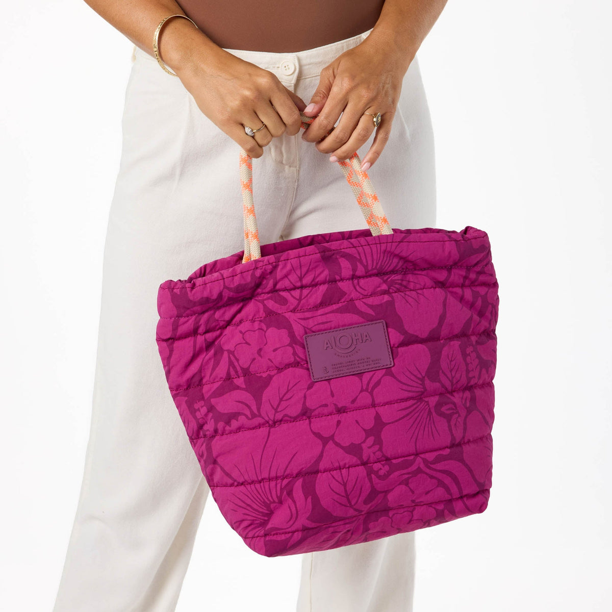 Aloha Collection - Quilted Rope Tote