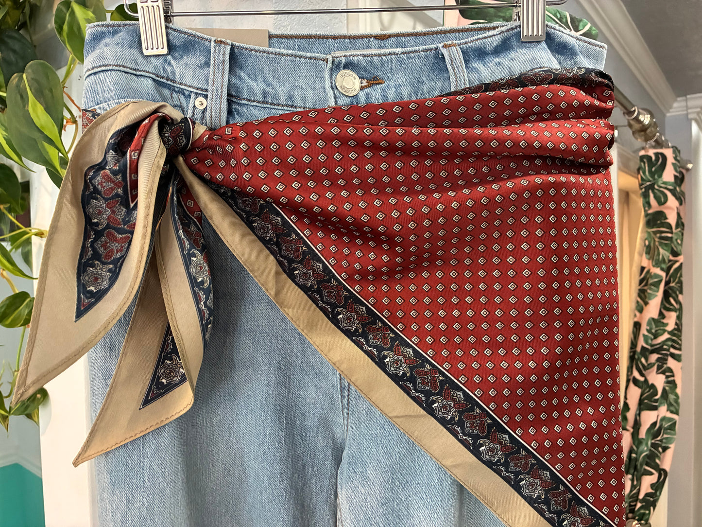 Printed Triangle Scarf