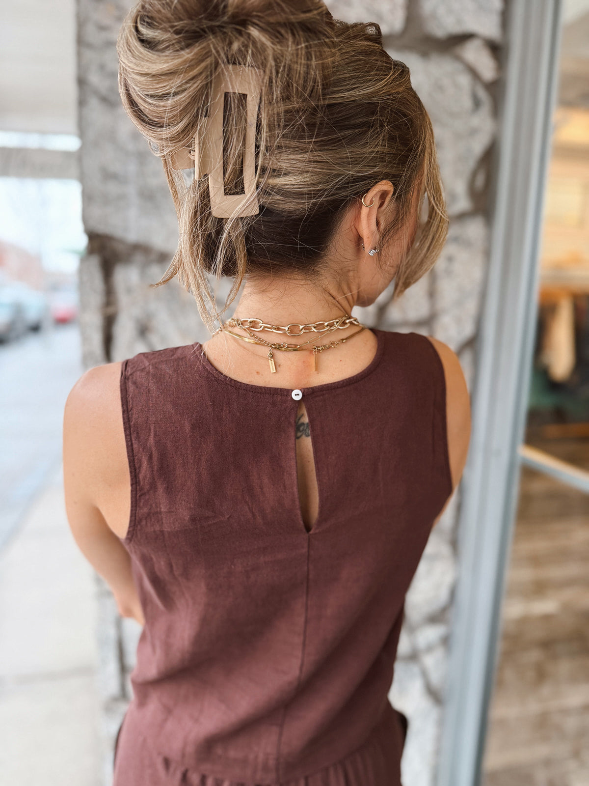 Sloane Linen Top