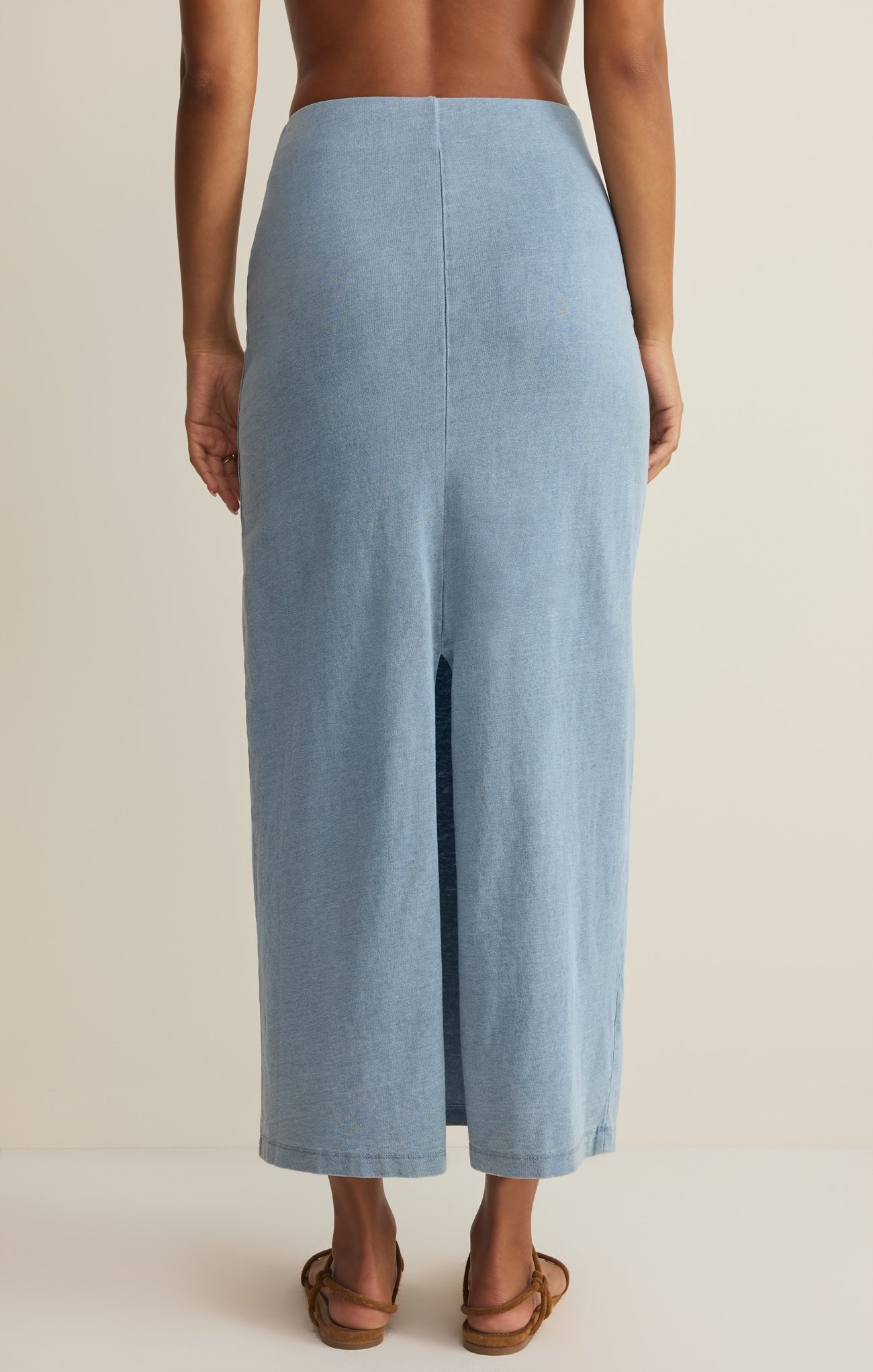 Gail Jersey Denim Midi