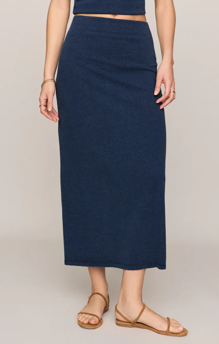 Gail Jersey Denim Midi