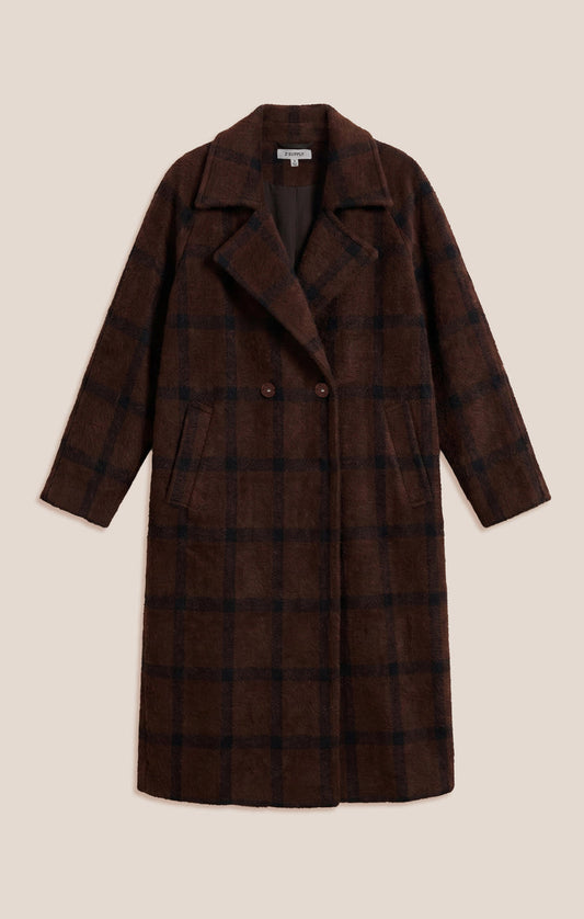 Crosby Plaid Cocoon Coat