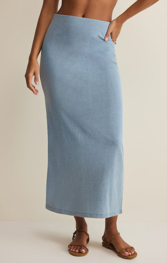 Gail Jersey Denim Midi