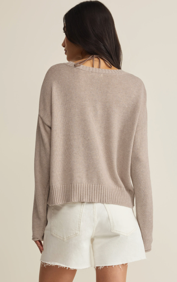 Beach Embroidered Sweater
