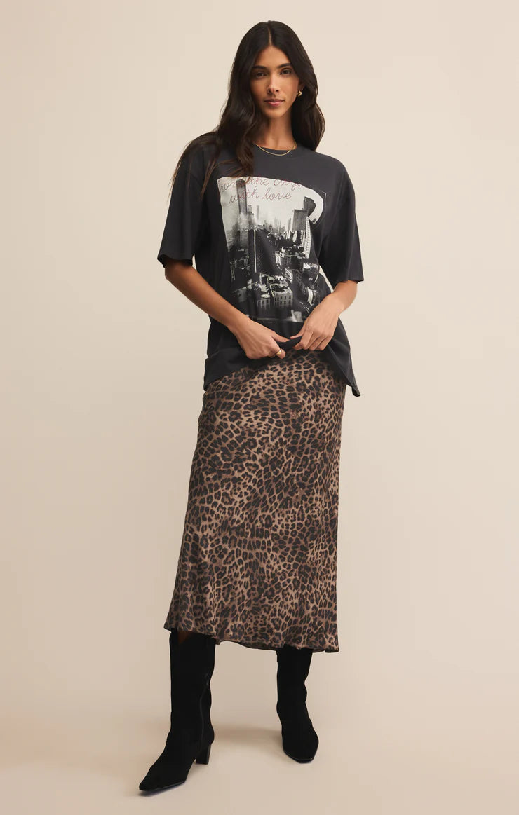 Izabel Leopard Skirt